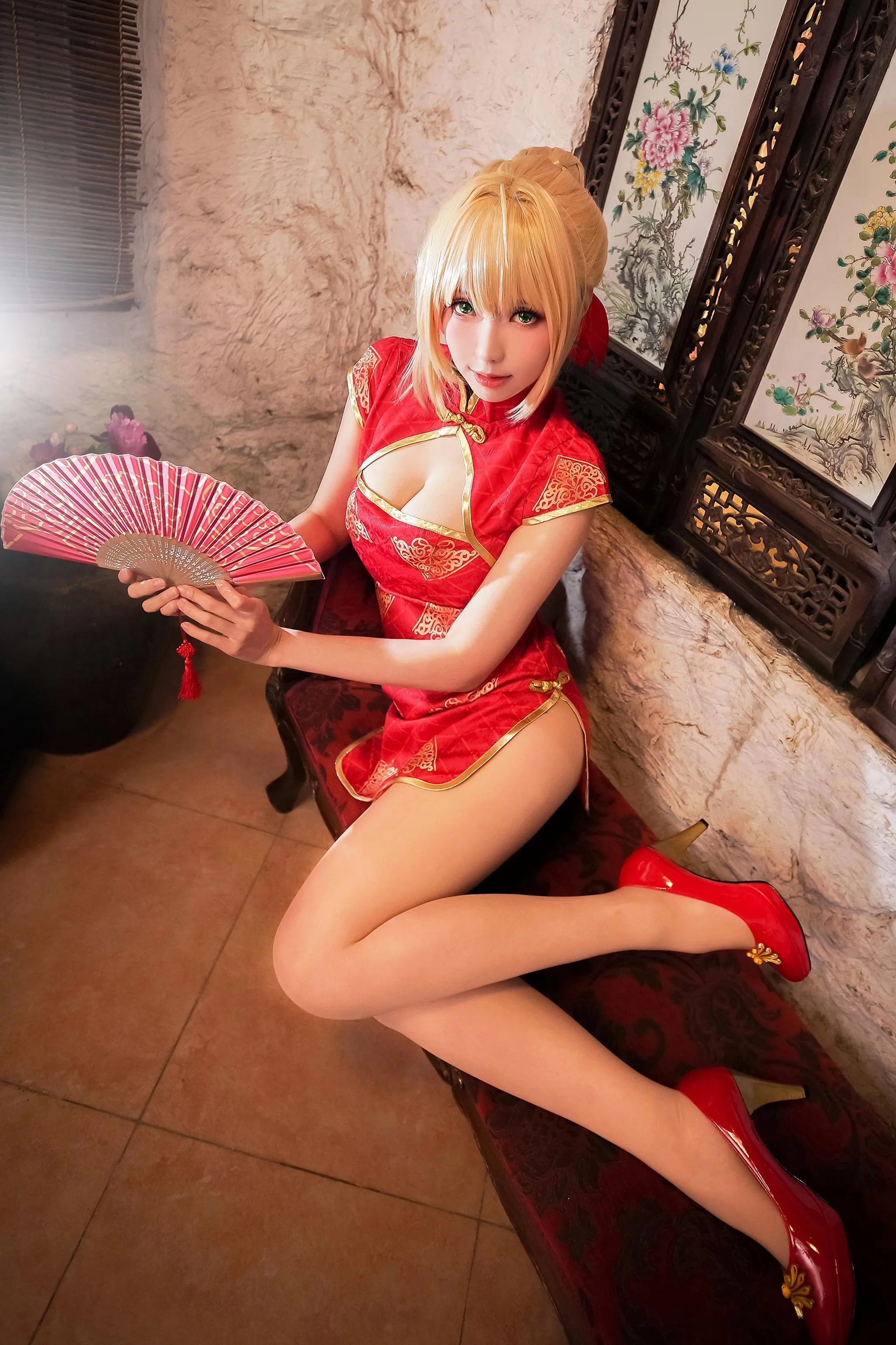 ElyEE子 – NO.61 saber-红旗袍 [21P]插图